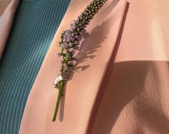 The Original Handmade Hand Lapel Pin Brooch – Holding Flowers Groom Boutonnière Tussy Mussy-Made by Rachel in Maryland USA Father’s Day