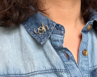 Ugh Tie Tack Lapel Pin Brooch