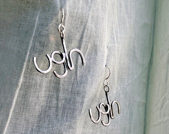 Handmade Ugh Dangles in Sterling Silver