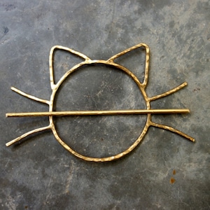 THE ORIGINAL Cat Hair Pin // Bun Holder // Whiskers Hair Slide image 8