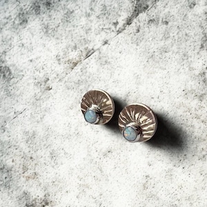 Handmade 14k Goldfilled Sunrise Studs with Opals