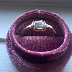 Handmade Natural Rosecut Diamond Alternative Engagement Ring Funky Gold Low Profile image 10