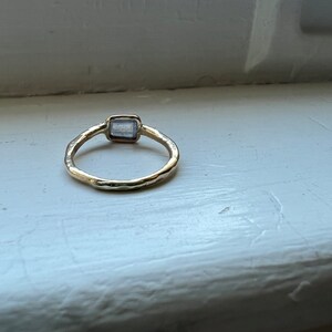 Handmade Natural Rosecut Diamond Alternative Engagement Ring Funky Gold Low Profile image 8