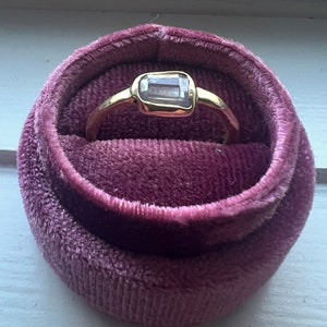 Handmade Natural Rosecut Diamond Alternative Engagement Ring Funky Gold Low Profile image 1