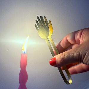 Brass Candle Clapper // Handmade Candle Snuffer // Perfect Affordable Unique Hostess Gift // Home Good // Candle Accesory  by Rachel Pfeffer