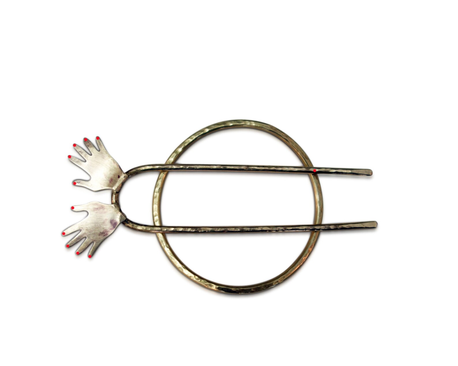 Bun Pin Hair Slide Hair Pin Brass Hair Piece Jazz Hands Etsy