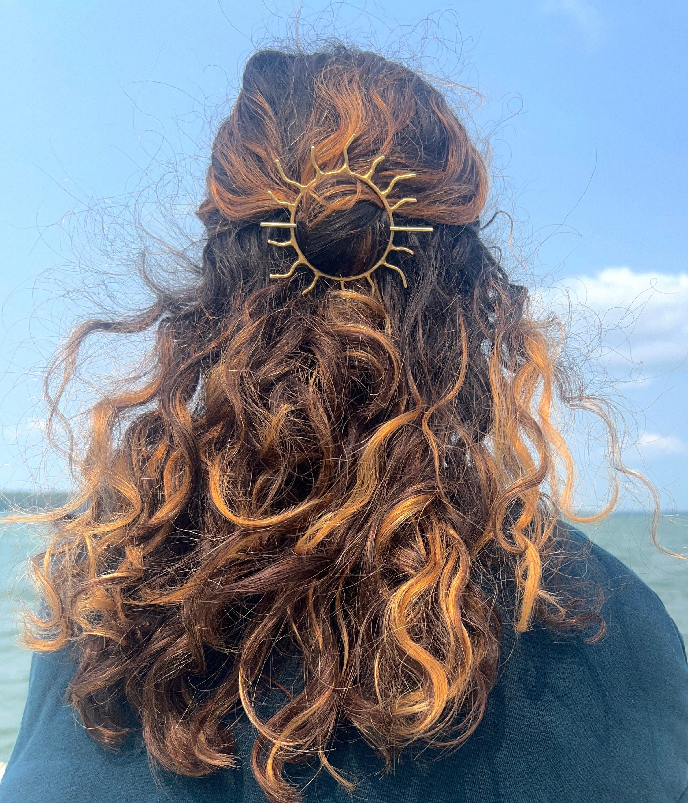 ハンドメイド真鍮製サンヘアピン - レイチェル・フェッファーデザイン