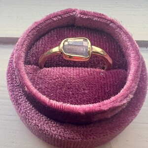 Handmade Natural Rosecut Diamond Alternative Engagement Ring Funky Gold Low Profile image 2