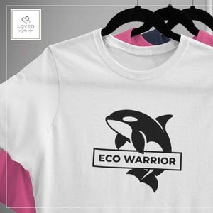 Eco Warrior T-Shirt | 100% Cotton | Eco Friendly | Trendy Powerful Message and Modern Design Tee | Comfortable Casual Fit Top | Unisex Shirt