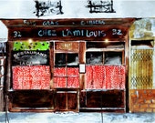 Items similar to Chez L&#39;ami Louis - Art Print on Etsy