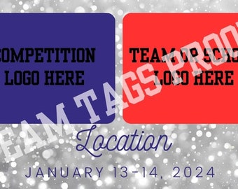 Silver Sparkle Team Tag