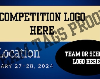 Navy Gradient Team Tag