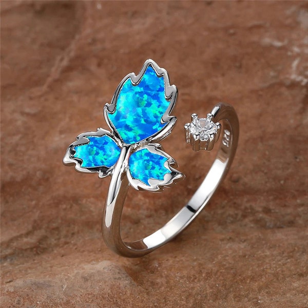 Gilded Grove Opal Ring - Adjustable Luxury Women's Ring (Hand Made)