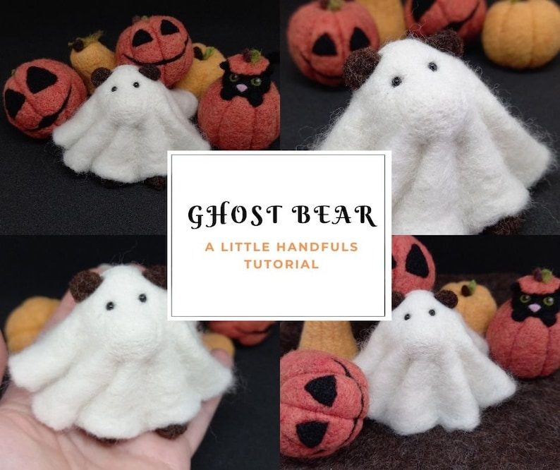 DIY Needle Felting Tutorial for Halloween  Create Boo the image 1