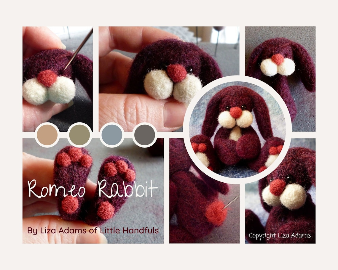 DIY Needle Felting Tutorial. Create Romeo Rabbit by Liza image 1