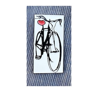 The Heart Seat Bicycle Pin
