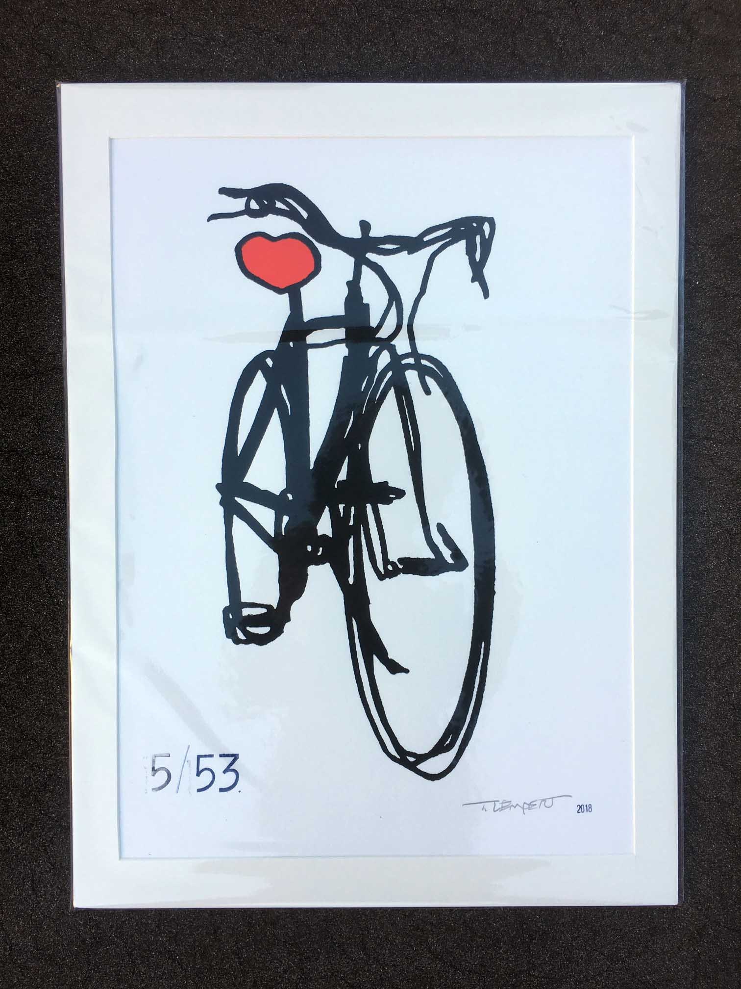 kunstdruck fahrrad