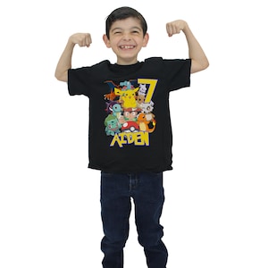 Personalized Birthday Shirt/Family Matching Shirts-Monster Pocket  Cartoon Movie Game Super C204