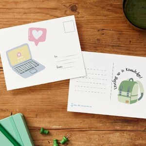 Nivelando o conhecimento - Volta às aulas - Cartão postal para download
