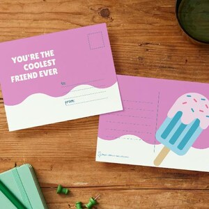 Coolest Friend - Postkarte zum Herunterladen