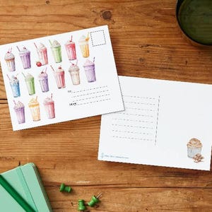 Carte postale Milkshake téléchargeable
