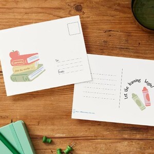 Que comece o aprendizado - Volta às aulas - Cartão postal para download