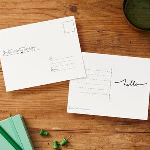 Ich wollte nur Hallo sagen - Postkarte
