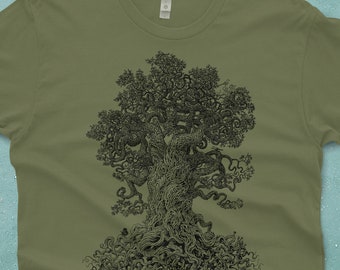 Nature Lover Gift - Tree Shirt - Nature Shirt -  Men's Tshirt - Men's Gift - Enchanted Forest - Nature Gift