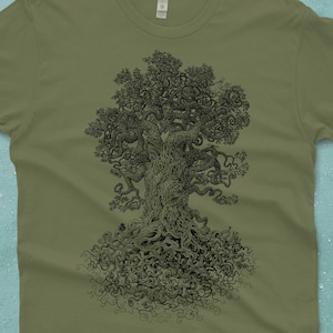 Nature Lover Gift - Tree Shirt - Nature Shirt -  Men&#39;s Tshirt - Men&#39;s Gift - Enchanted Forest - Nature Gift