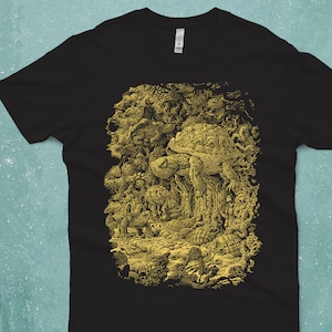 Turtle Shirt - Turtles Rising  - Men&#39;s Graphic Tee - Fantasy Art - Floating Turtle Art - Animal Tshirt - Scatterbrain Tees