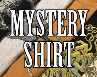 VERKOOP SHIRT Mystery Shirt - Heren Shirt - Uitverkoopartikelen Korting Leuk Shirt Leuke cadeaus Grab Bag Scatterbrain Tees Mystery T-shirt Sale