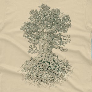 Tree Shirt Gnarled Tree Tshirt Men's Graphic Tee Tree of Life Scatterbrain Tees Cool Gifts image 8