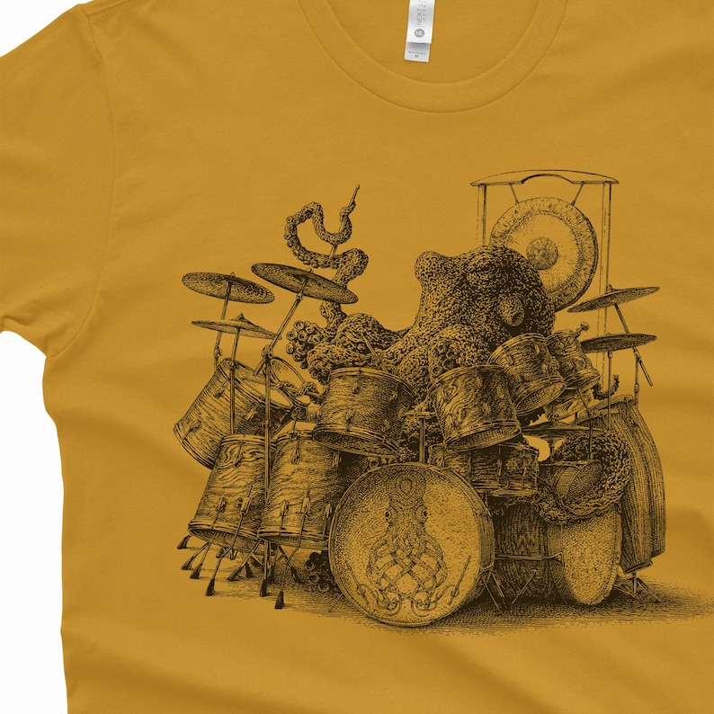 Octopus Playing Drums Shirt - Octopus Men's Shirt - Octopus T-Shirt Gift - Drummer Gift - Octopus Shirt - Drum Player Shirt - Drummer Shirt