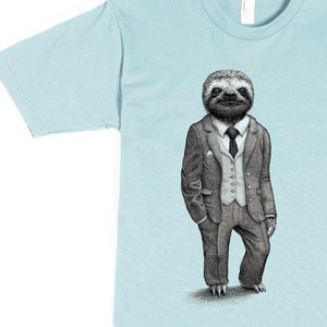 Sloth Shirt Mens Shirts Sloth T Shirt Birthday Gift Graphic Tee Funny Shirt Boyfriend Gift Brother Gift Stylish Sloth Mens Shirt Light Blue