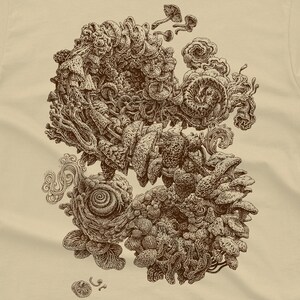 A Mushroom themed art lovers tee.A great mushroom gift for a friend.