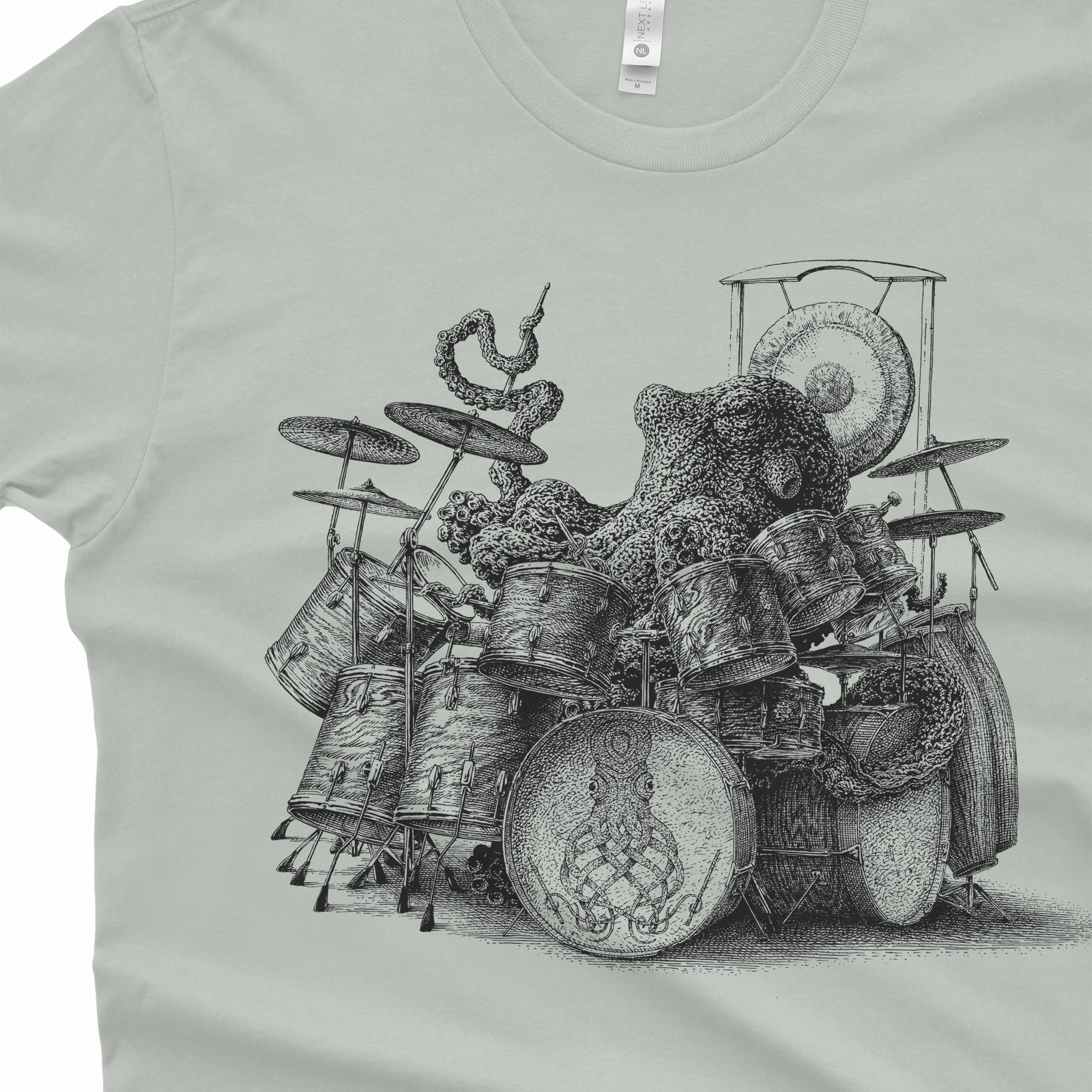 Octopus Playing Drums Shirt Octopus Men 