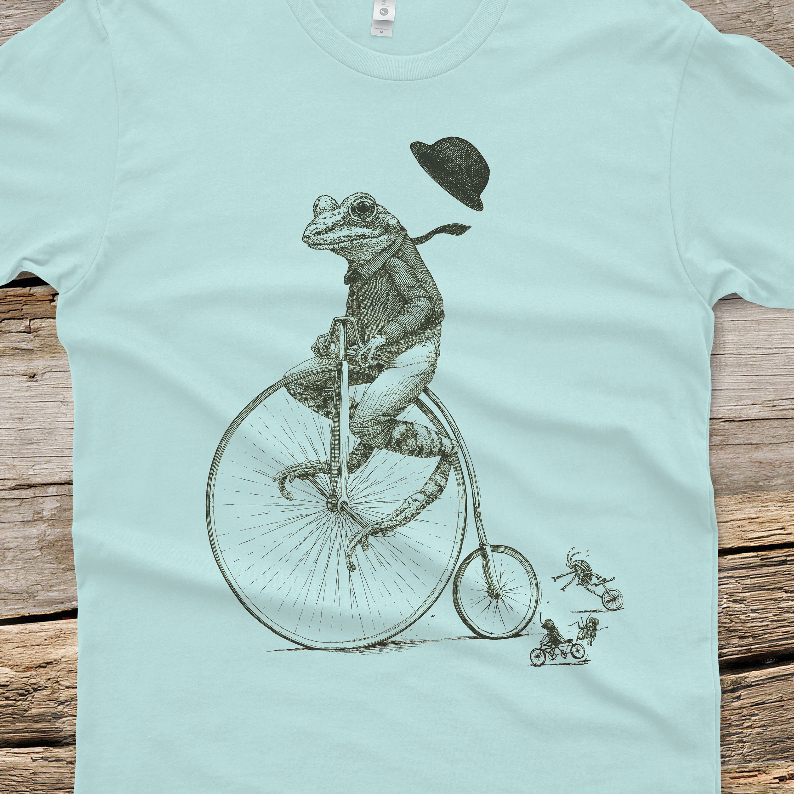 Sloth On A Penny Farthing Bicycle T-Shirt Funny Sloth Shirt Sloth On A Penny Farthing Bicycle T-Shirt Funny Sloth Shirt
