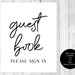Guest Book 4x6, 5x7, 8x10 Printable Wedding, Bridal Shower, Baby Shower ...