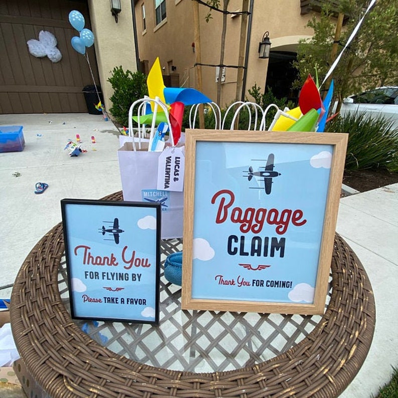 Baggage Claim 4x6 5x7 8x10 Printable Airplane Birthday Favor - Etsy