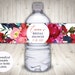 Custom Personalized Printable Bridal Shower Water Bottle Labels, Jewel ...