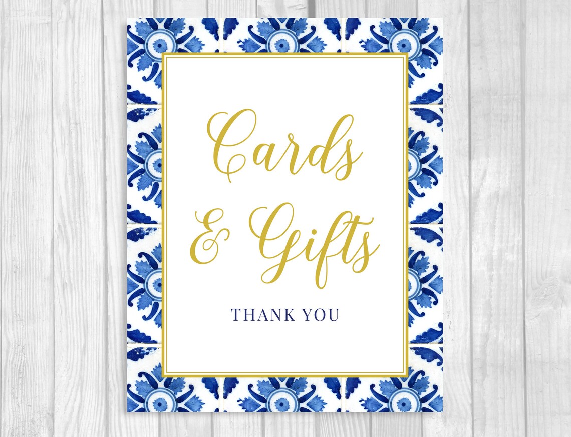 Cards and Gifts 5x7 8x10 Printable Wedding Bridal Shower - Etsy