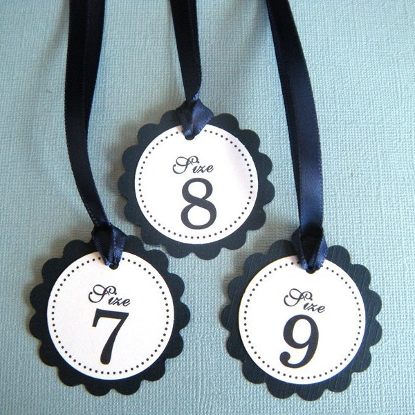 53 Custom Printed Double Layer Flip Flop Wedding Favor Tags in Navy RESERVED FOR ALLISON