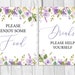 Lavender Bouquet Printable 5x7 and 8x10 Wedding Sign Bundle - Etsy