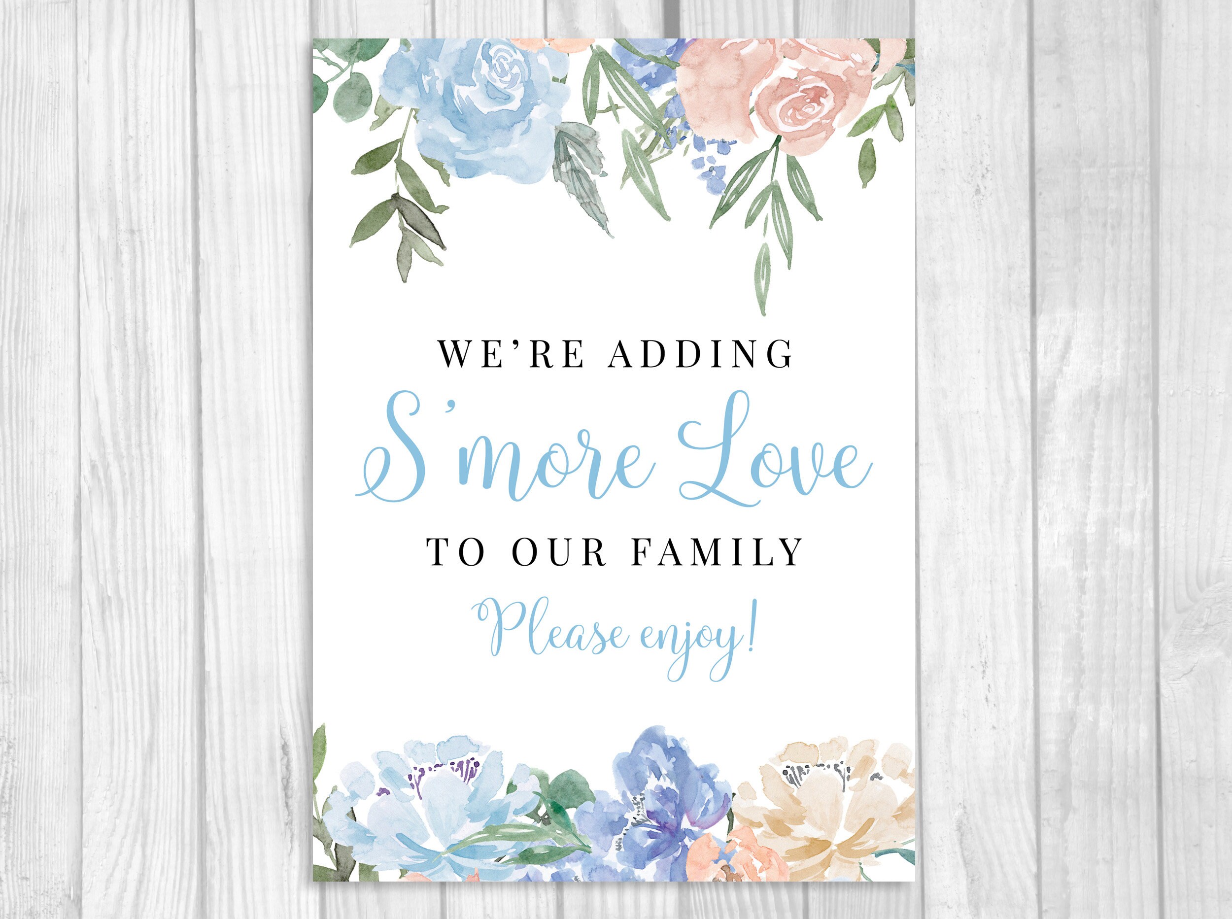 adding-s-more-love-to-our-family-5x7-8x10-printable-dusty-etsy