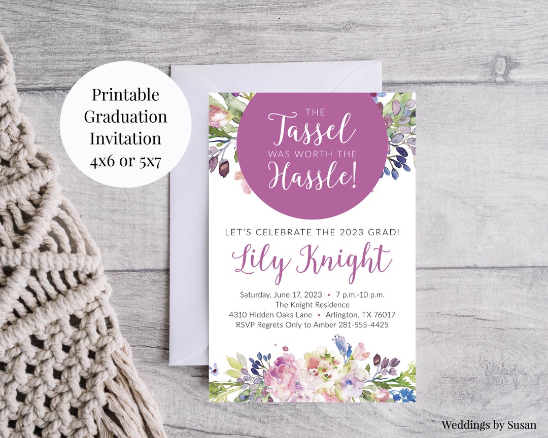 Graduation Party 4x6 or 5x7 Personalized Printable - Etsy