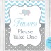 Favors Please Take One Printable 5x7 8x10 Elephant Baby - Etsy