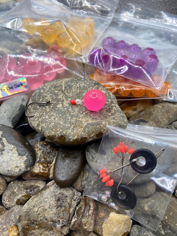 Steelhead Soft Beads and Rigging Kit-12mm,15mm,20mm Soft Plastic
