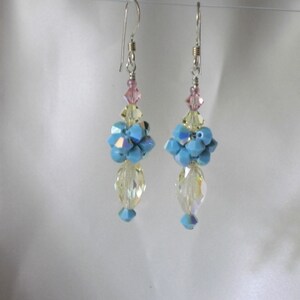 Clearance:  Pastel Crystal Earrings