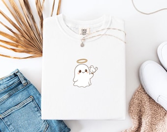 Adorable Ghost Shirt , Fall Shirt, Religious Shirt, Women's Bible Shirt , Comfort Colors