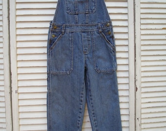 Genuine OshKosh Kids' Bib Overalls Vintage Denim Overalls Like New 5T